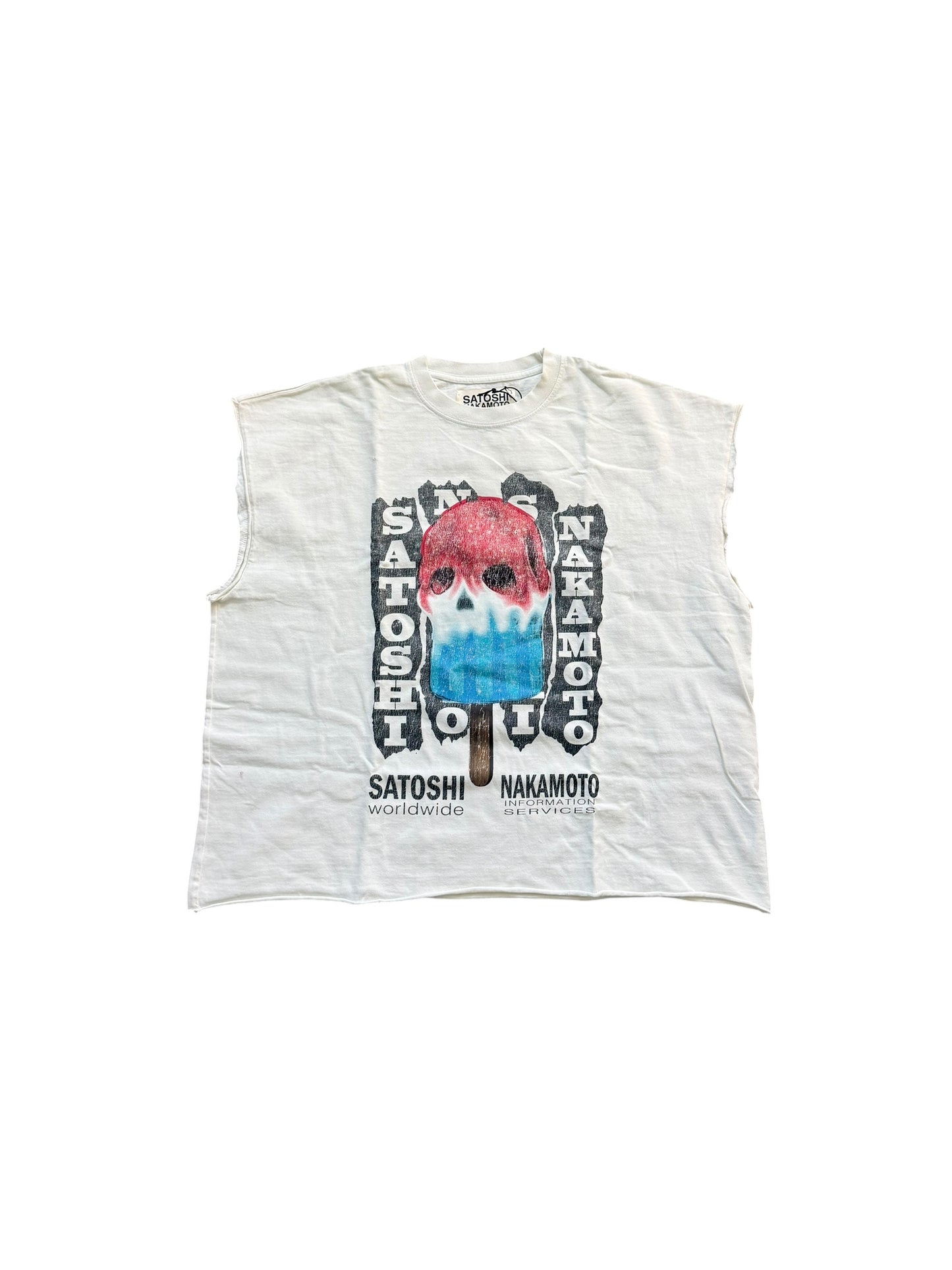 Satoshi Nakamoto Communications Cutoff T-Shirt
