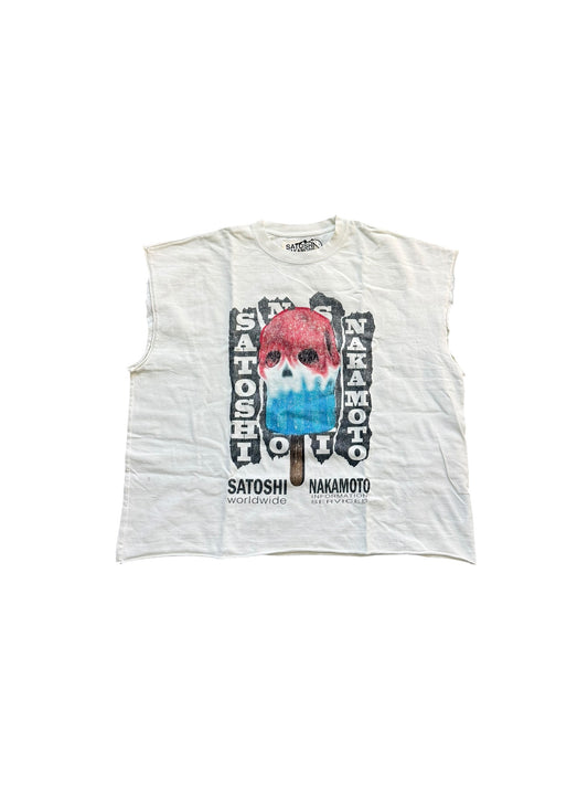 Satoshi Nakamoto Communications Cutoff T-Shirt