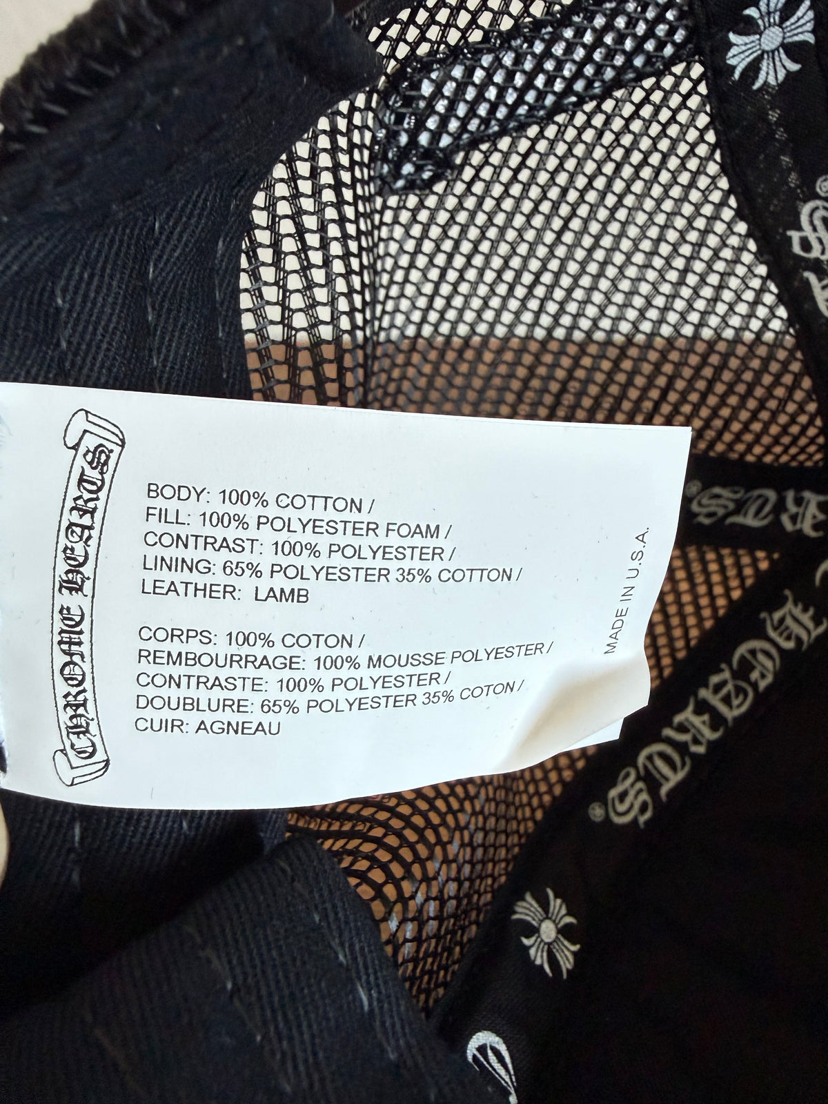Chrome Hearts Leather Fuck Patch Trucker