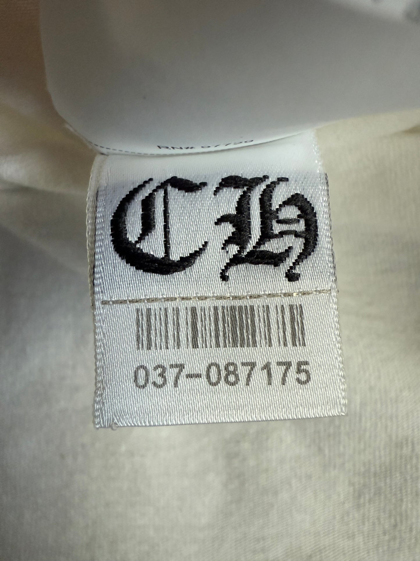 Chrome Hearts YNOT Embroidered Heavy Weight SS T-Shirt White