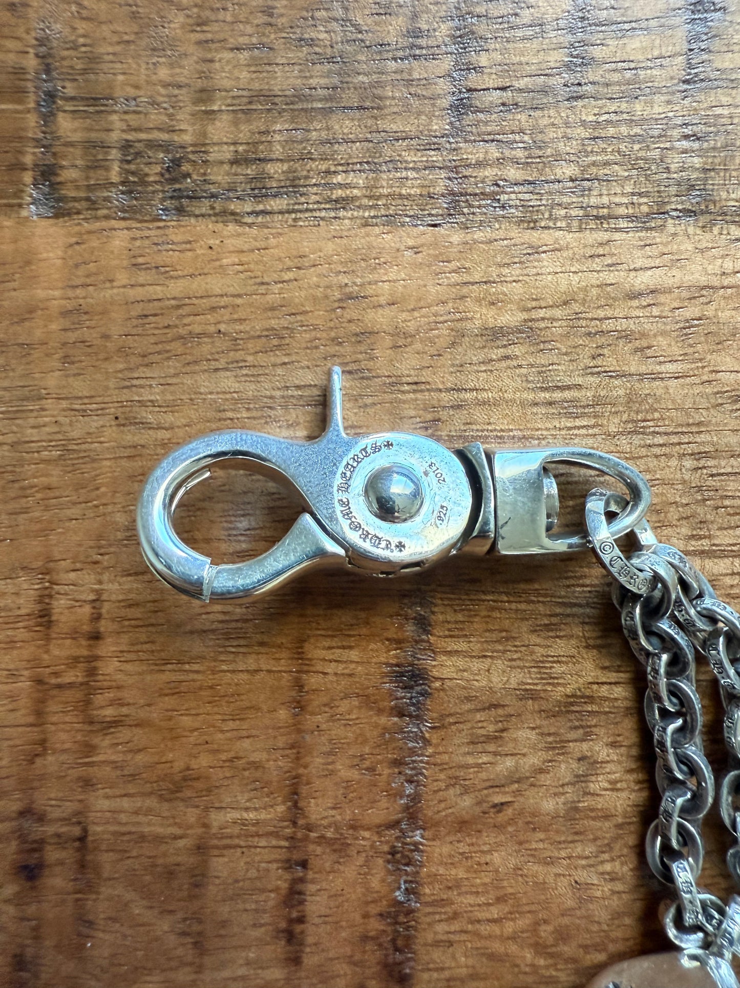 Chrome Hearts Dice Keychain Silver