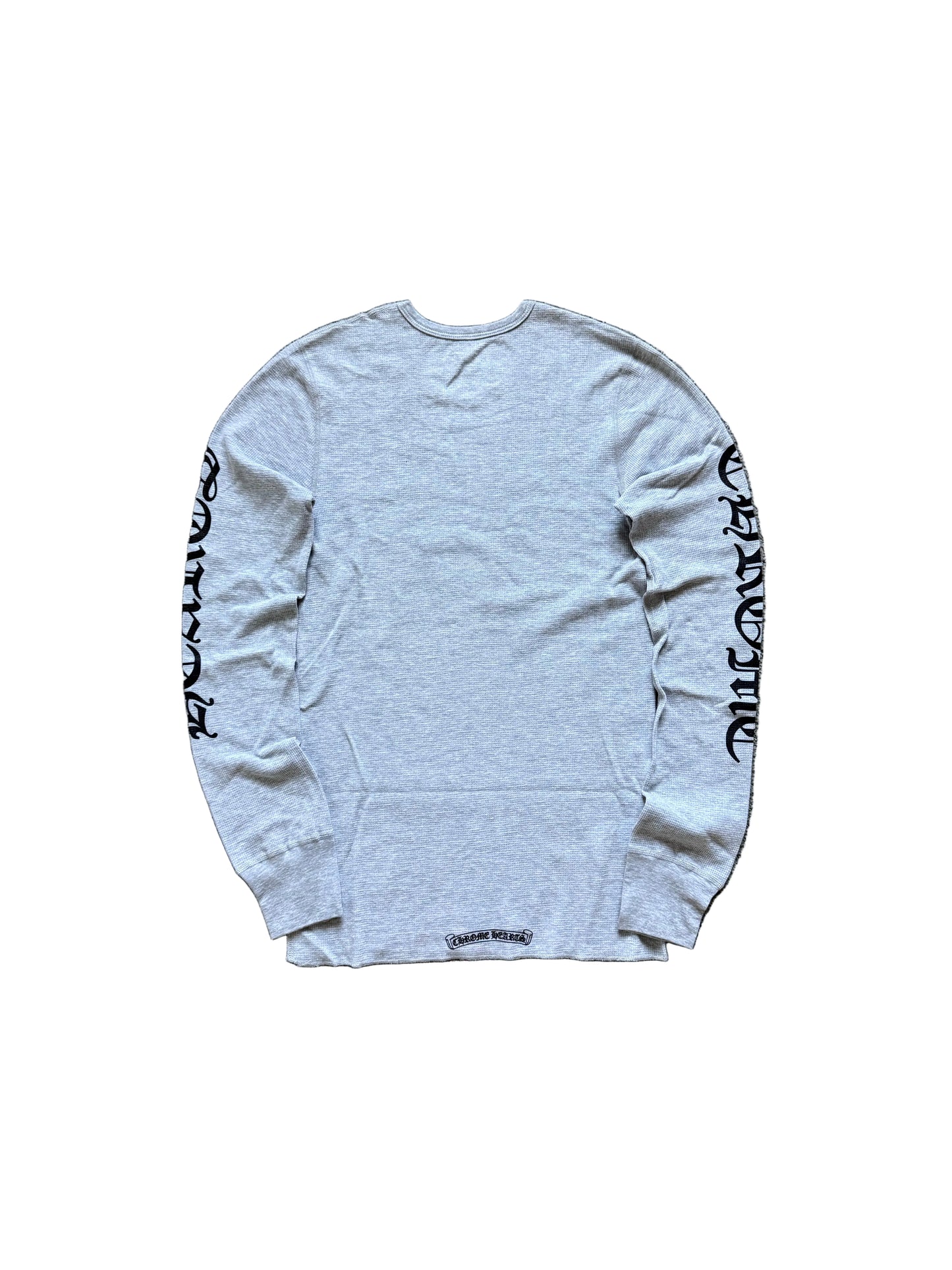 Chrome Hearts Scroll Logo Thermal LS T-Shirt Grey