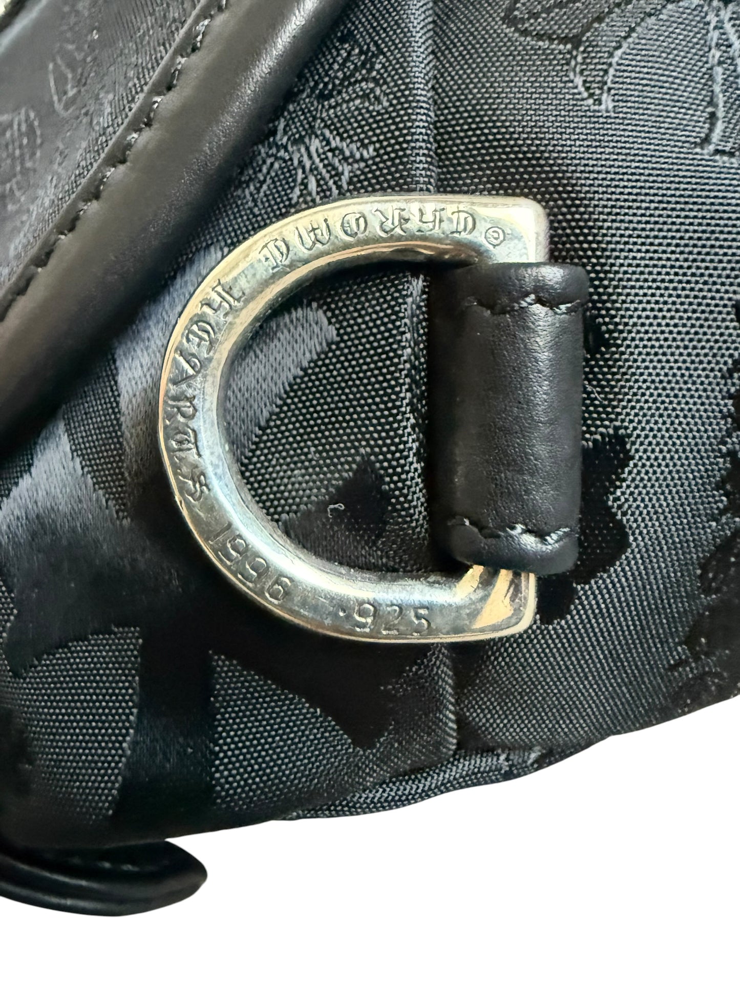 Chrome Hearts Mini Snat Bag Nylon Stencil Black