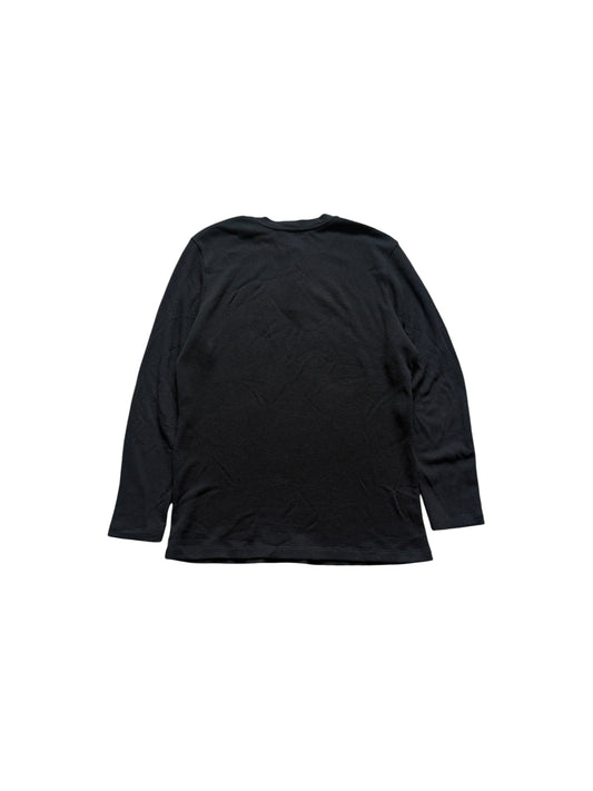 Chrome Hearts Silver Button Waffle Thermal Henley