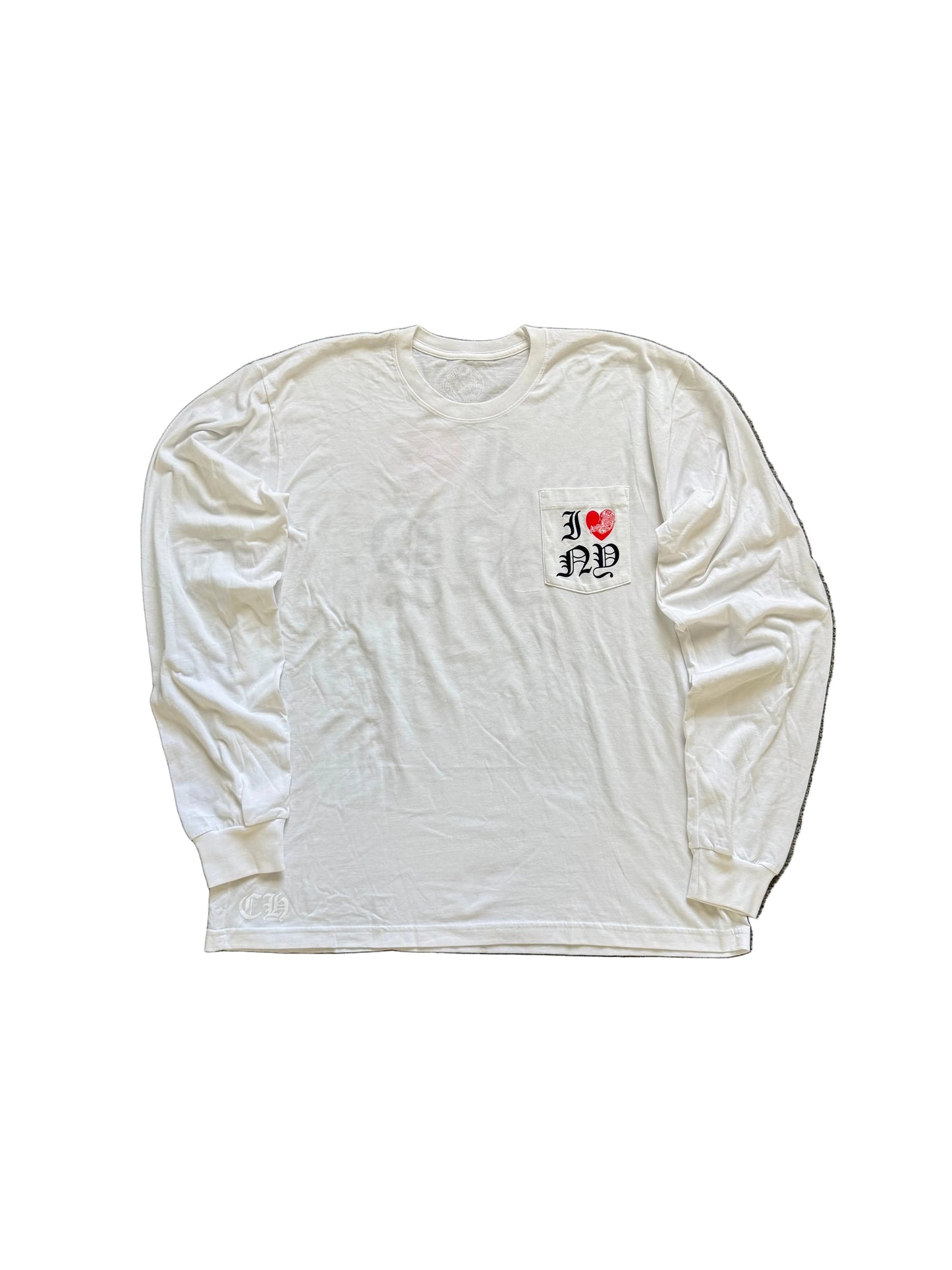 Chrome Hearts NY Heart Vine LS T-Shirt White
