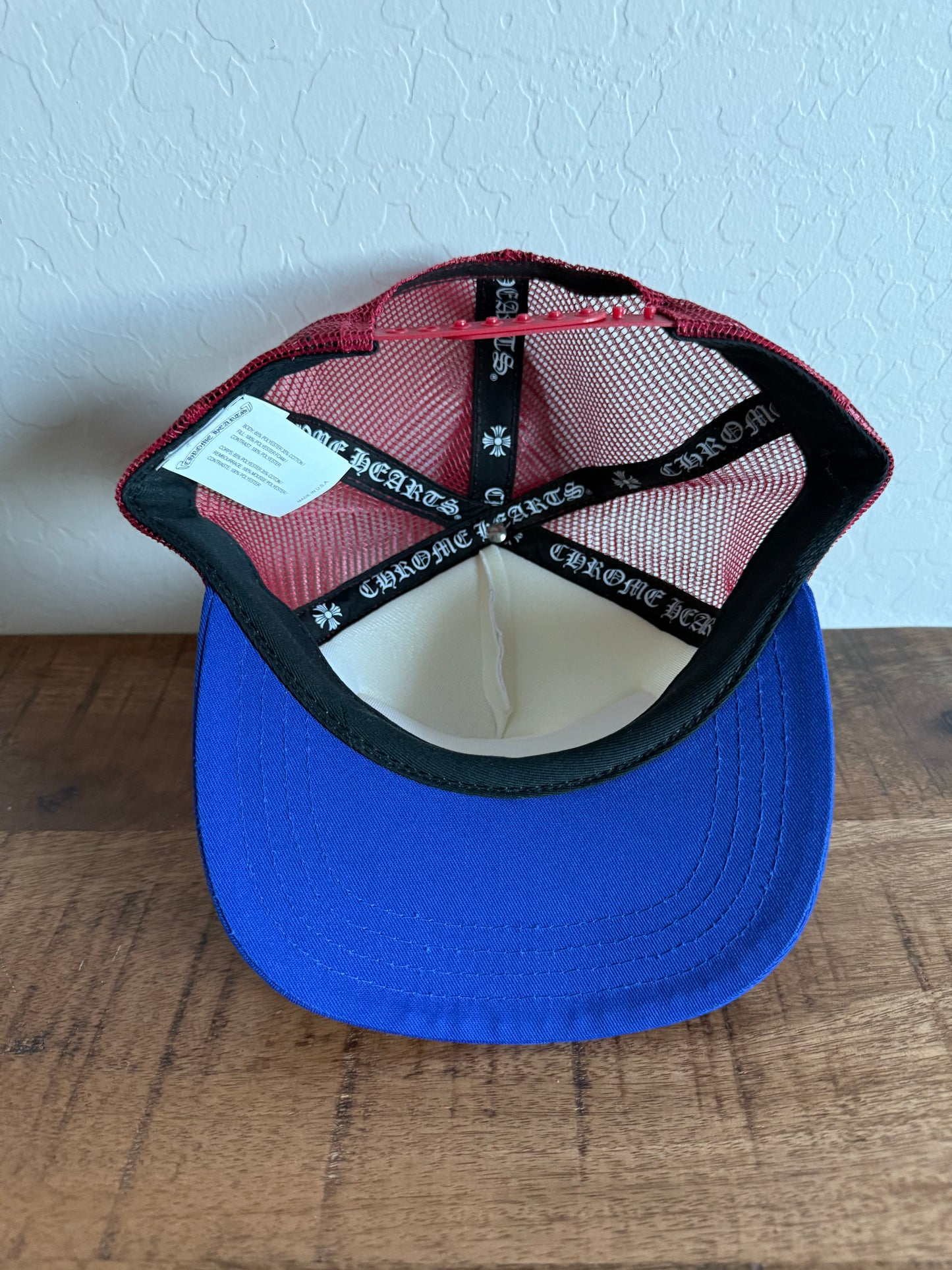 Chrome Hearts 4th of July USA Trucker Hat White Red