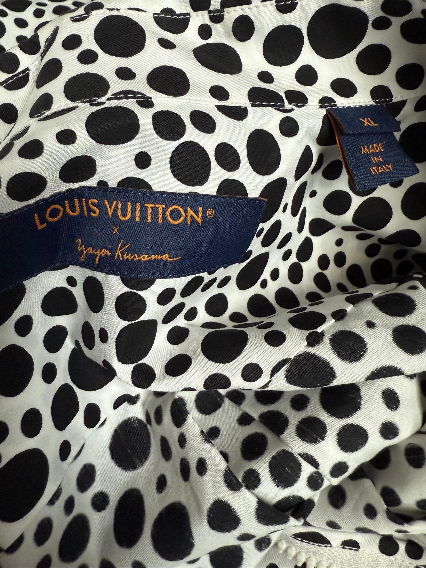Louis Vuitton Yayoi Kusama Polka Dot Zip Up Shirt