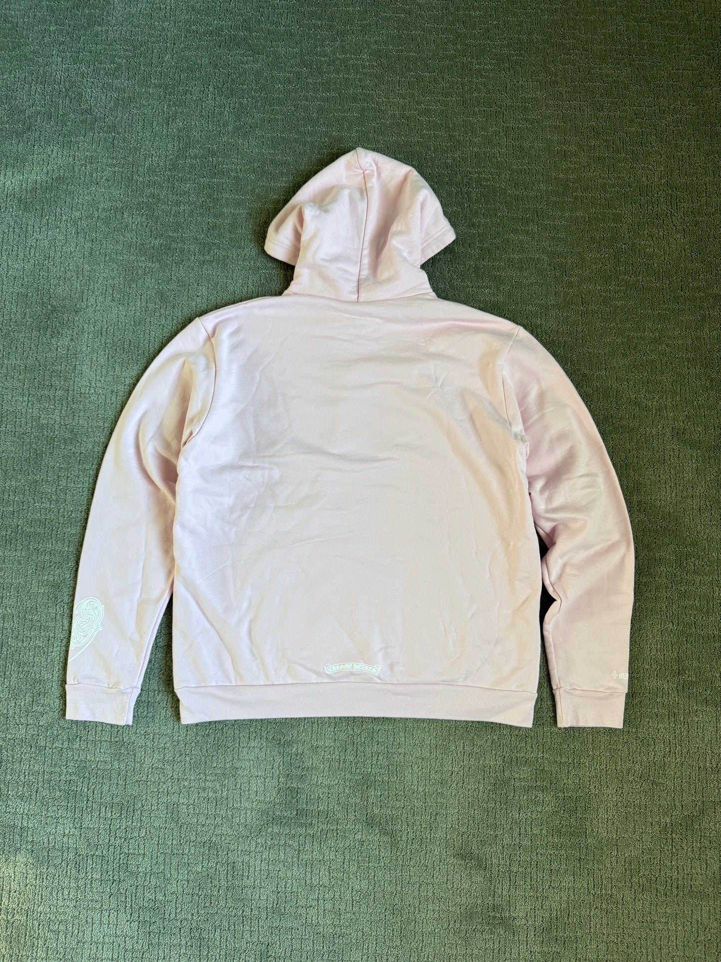 Chrome Hearts Heart Vine Art Basel Pullover Hoodie Pink