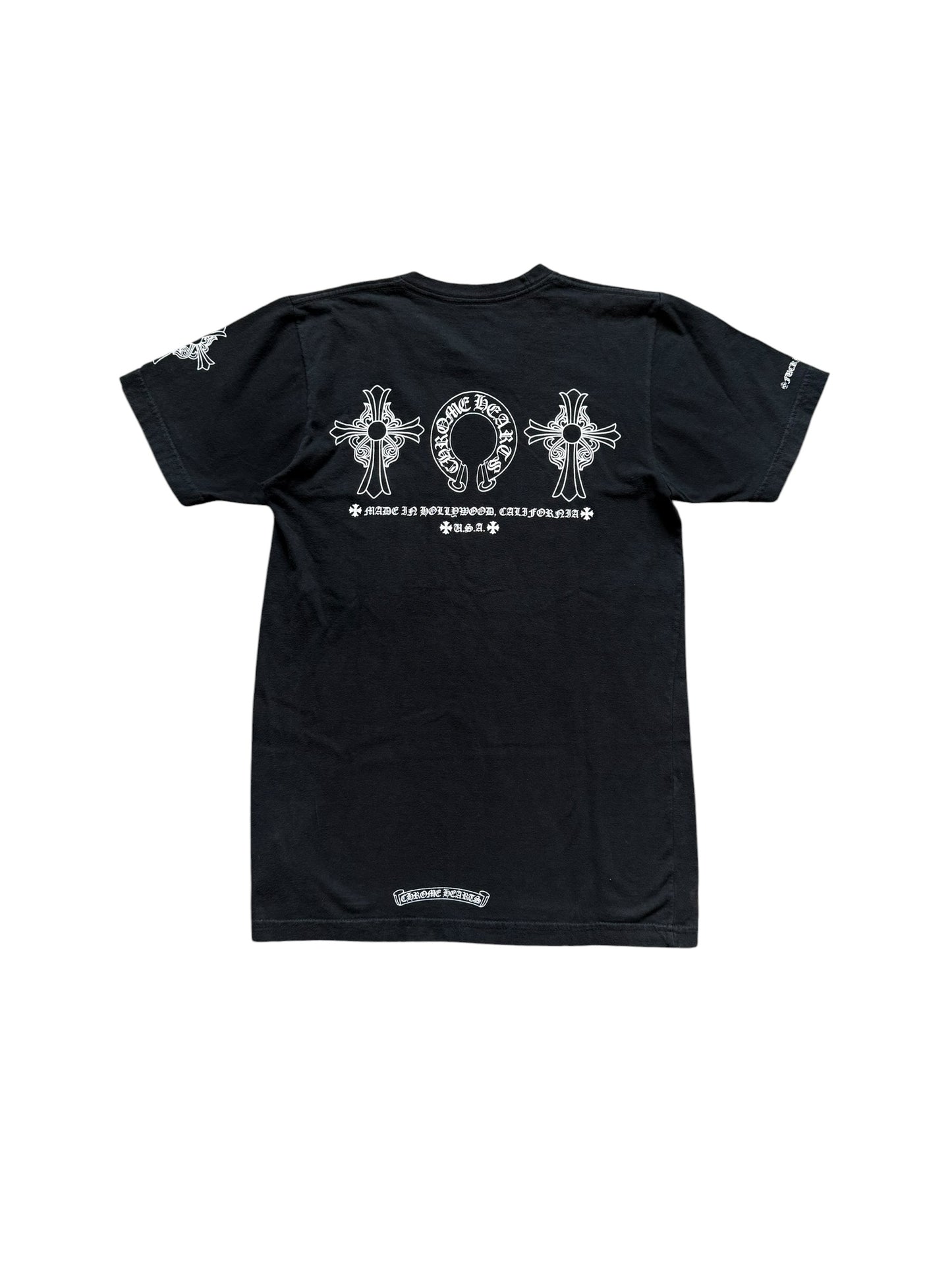 Chrome Hearts Hairy Cross Horseshoe SS T-Shirt Black