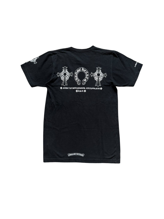 Chrome Hearts Hairy Cross Horseshoe SS T-Shirt Black
