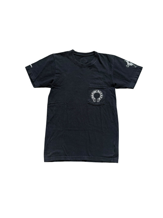 Chrome Hearts Hairy Cross Horseshoe SS T-Shirt Black