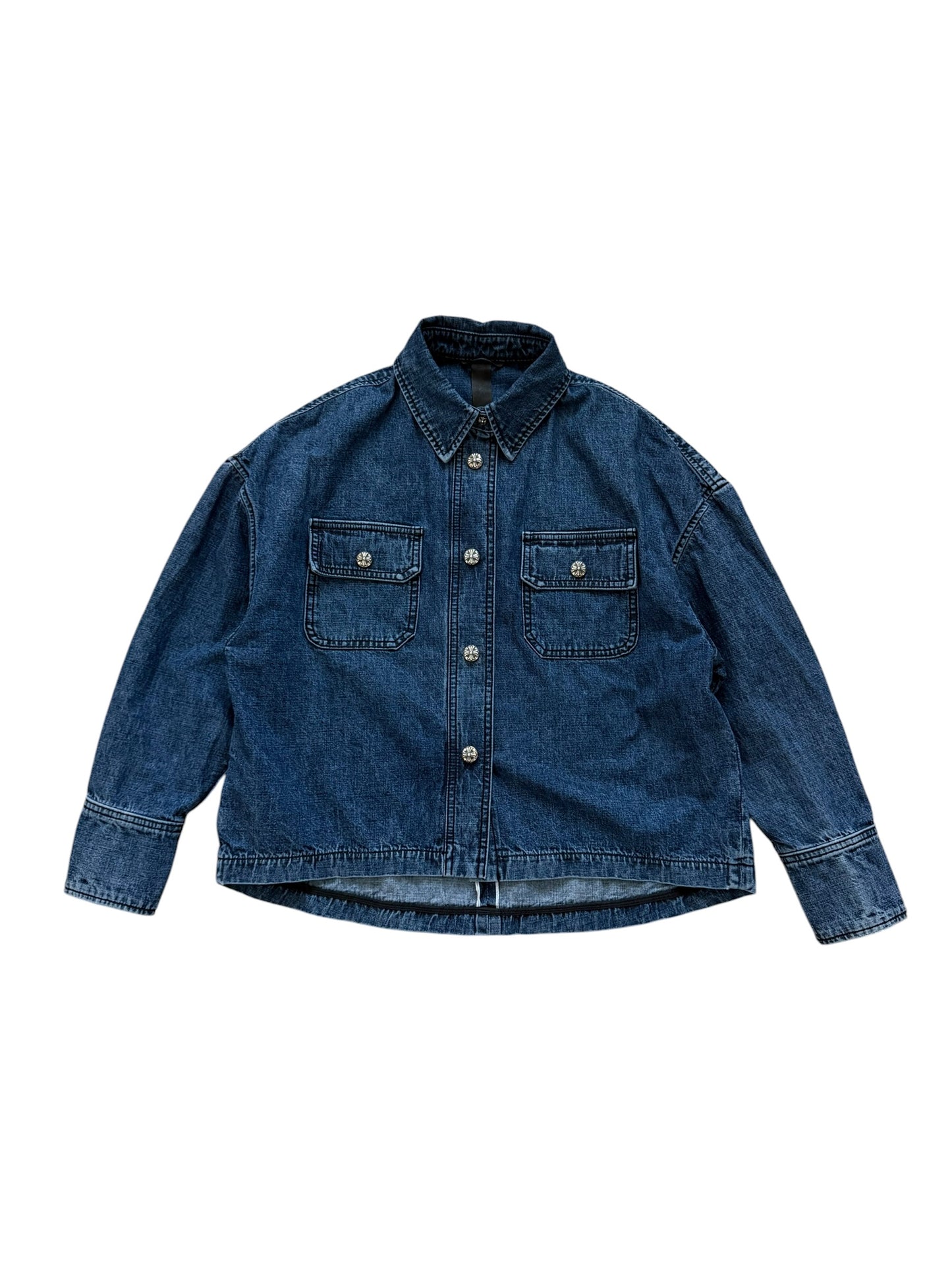 Chrome Hearts Denim Button Up Shirt