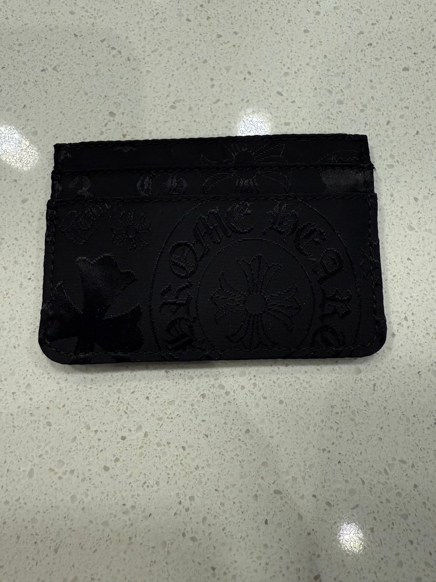 Chrome Hearts Stencil Nylon Cardholder Black