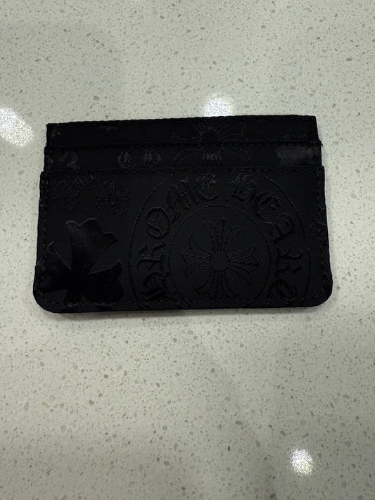 Chrome Hearts Stencil Nylon Cardholder Black