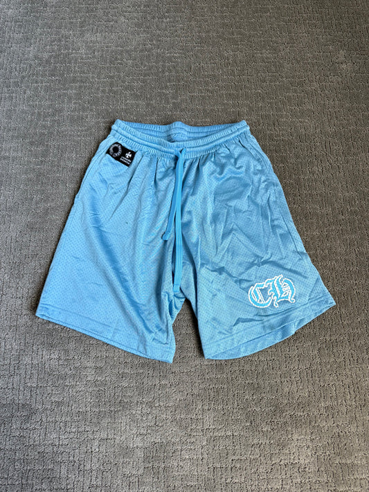 Chrome Hearts Stadium Jersey Mesh Shorts Blue