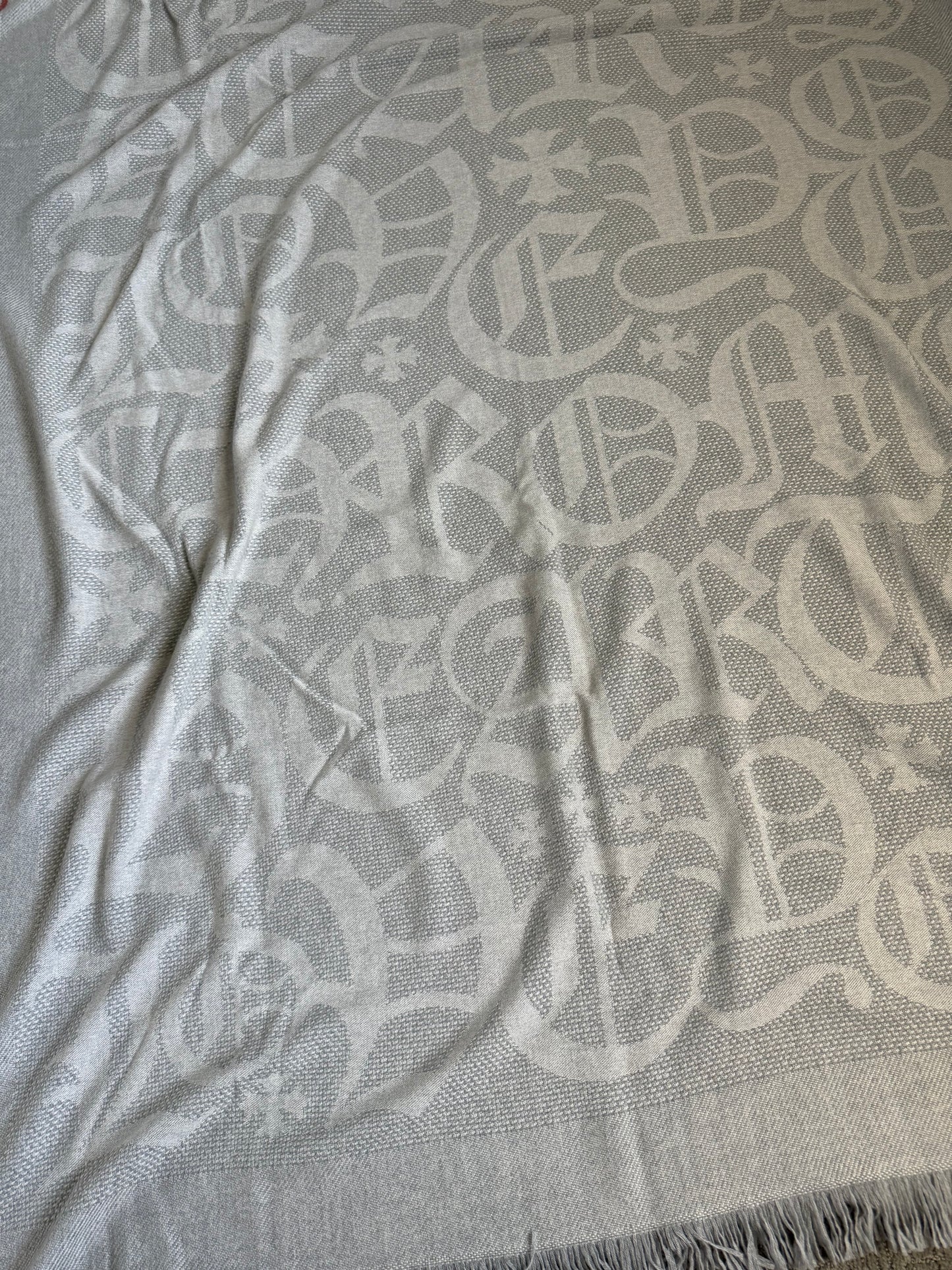 Chrome Hearts Love You Cashmere Blanket Grey