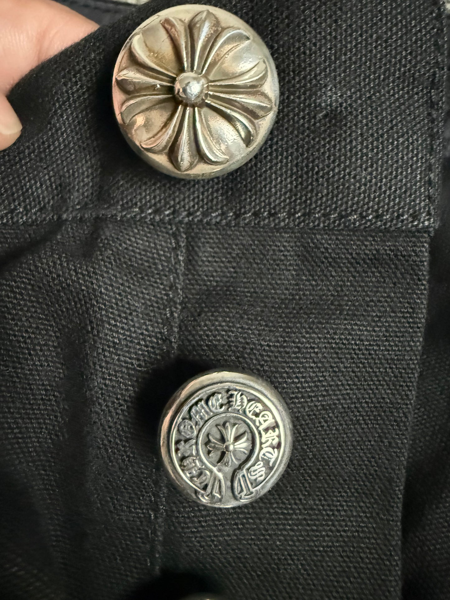 Chrome Hearts Double Knee Carpenter Pants Black