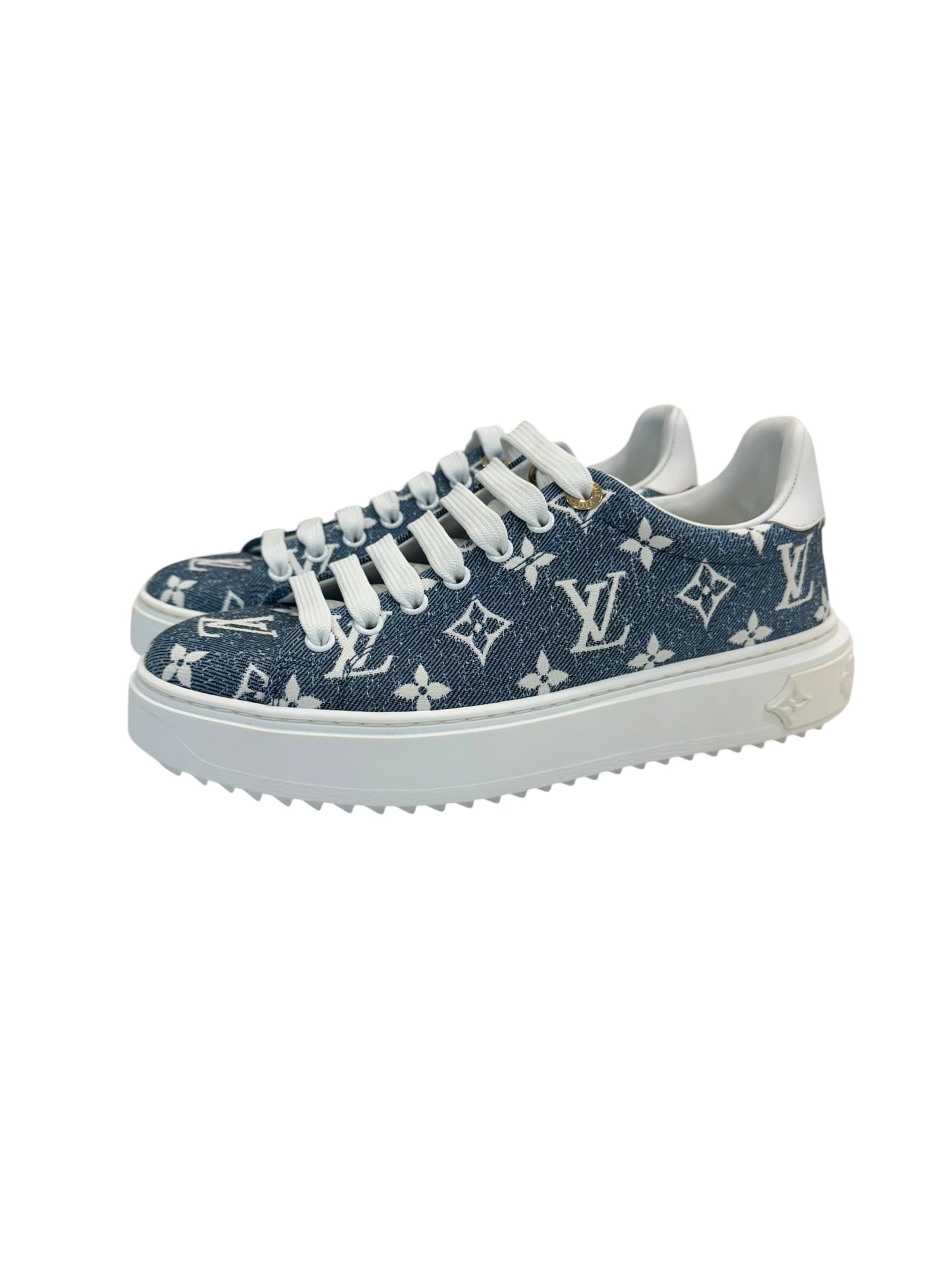 Louis Vuitton Time Out Sneakers Monogram Denim Blue