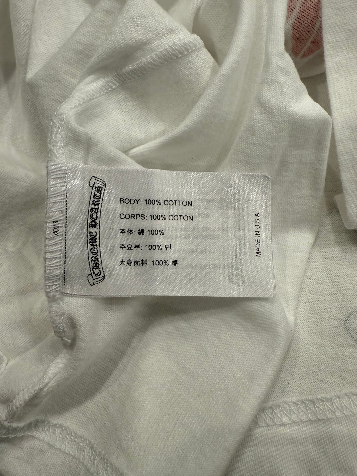 Chrome Hearts Multicolor Cemetery Cross SS T-Shirt White