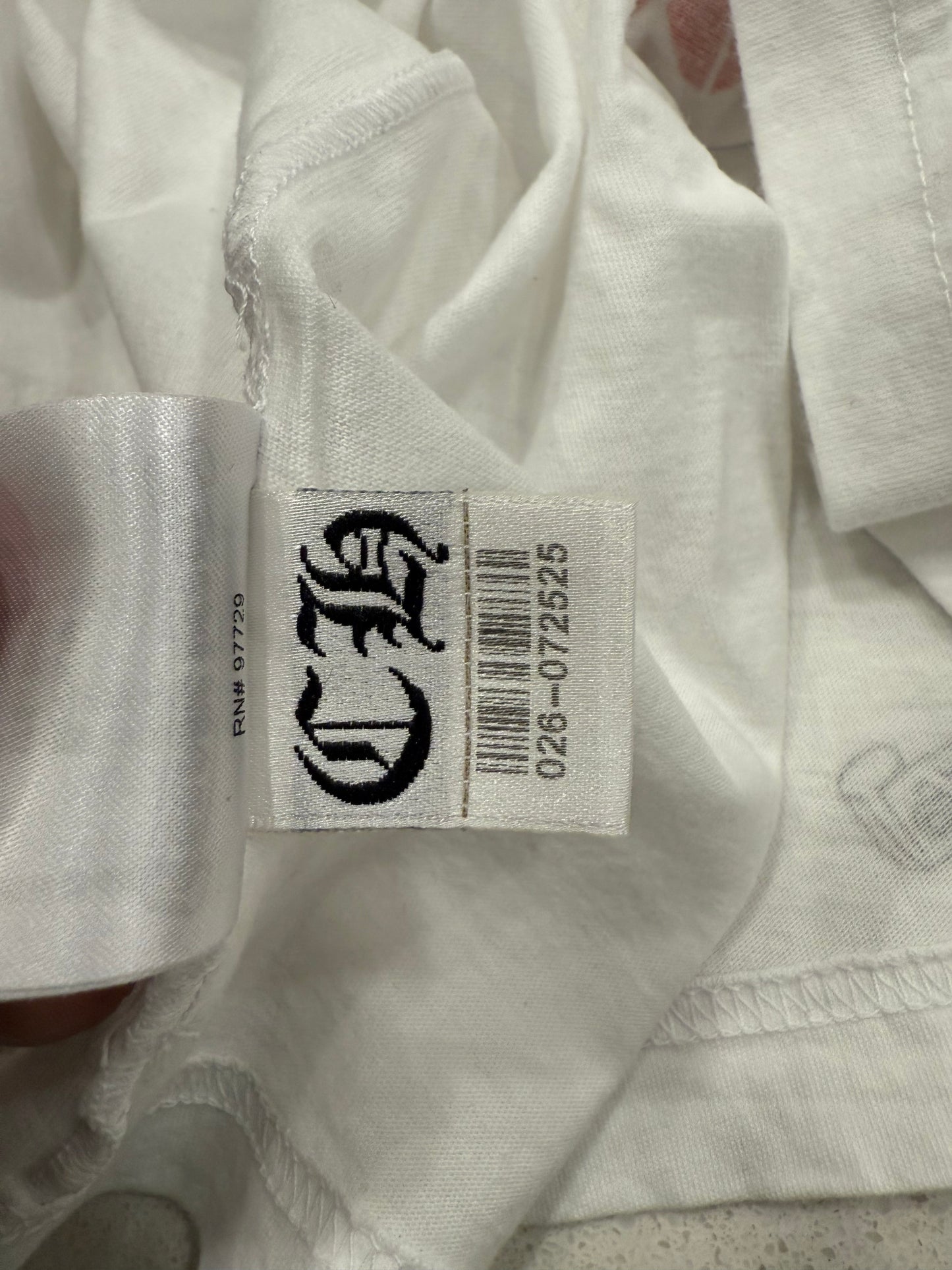 Chrome Hearts Multicolor Cemetery Cross SS T-Shirt White