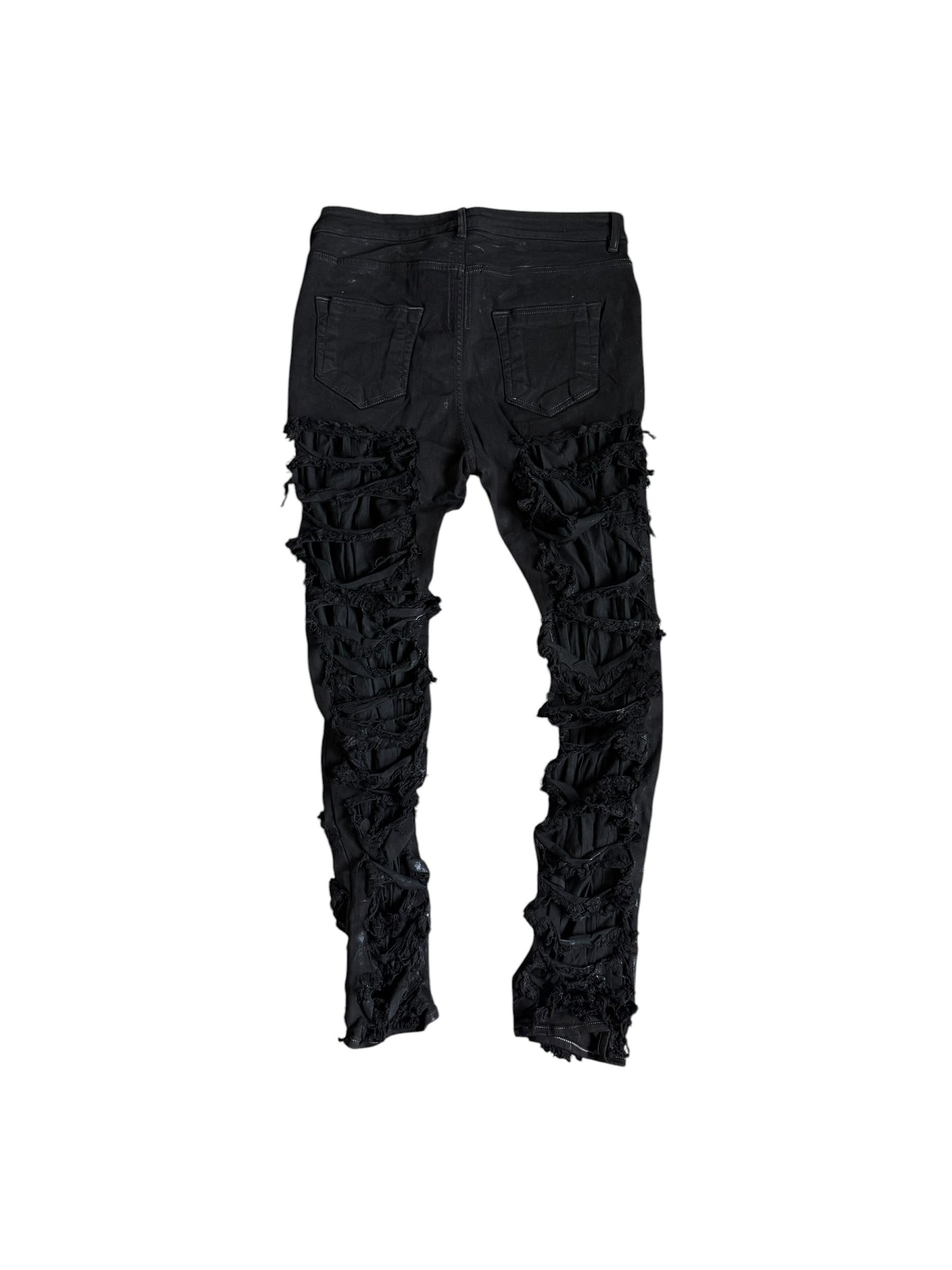 Rick Owens Detroit Cut Waxed Jeans