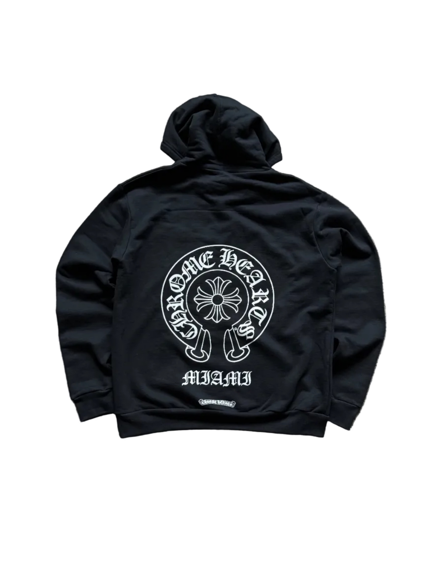 Chrome Hearts Miami Horseshoe Zip Up Hoodie Black