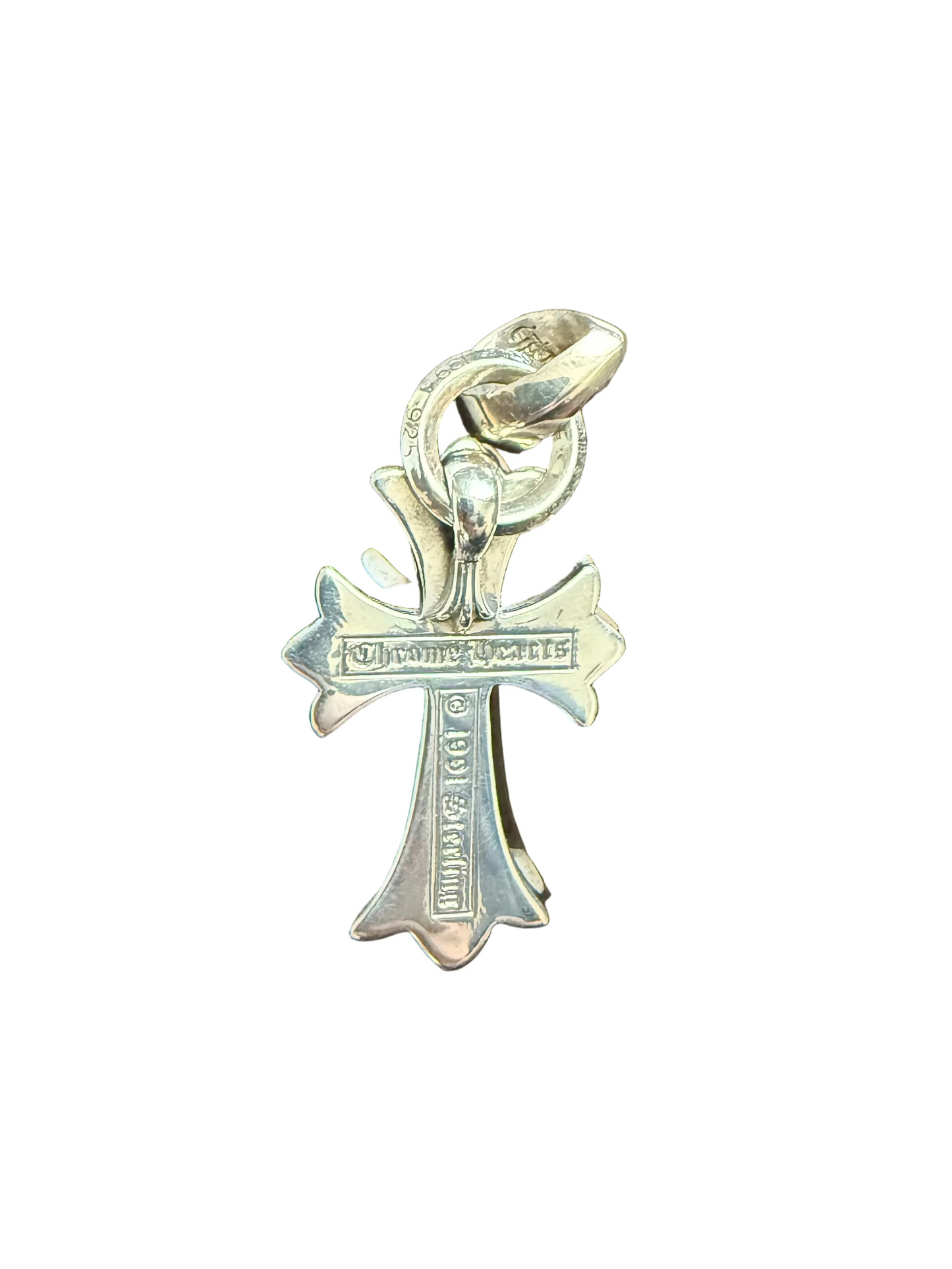 Chrome Hearts Small Cross Silver Pendant