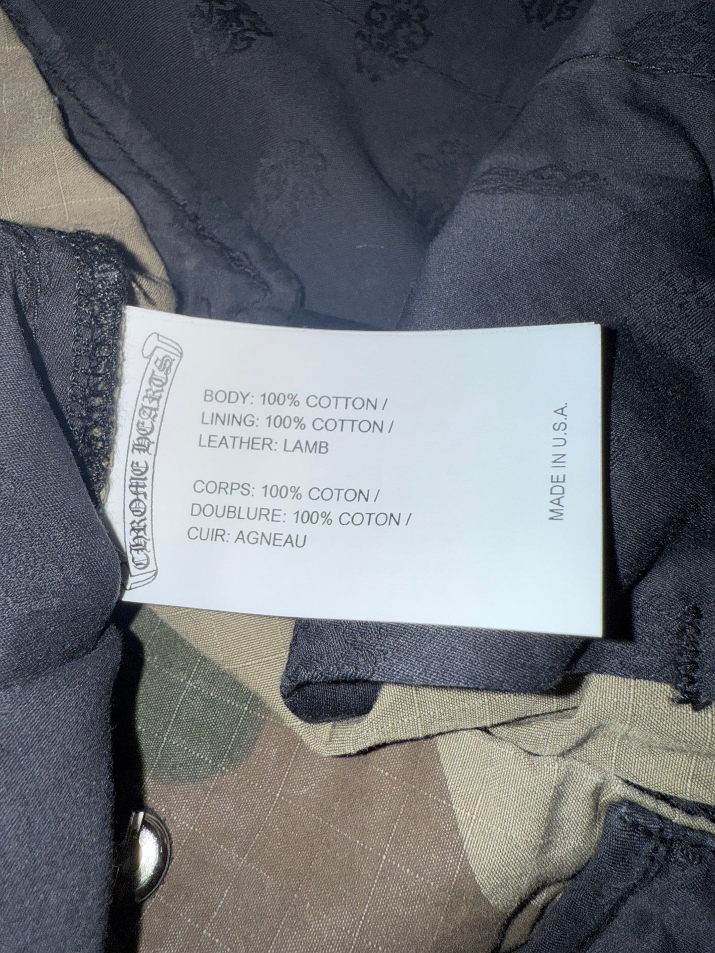 Chrome Hearts Devil Dog Camo Cargo Shorts