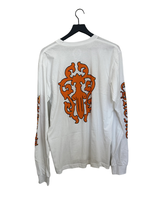 Chrome Hearts Vine Dagger Striped LS T-Shirt White/Yellow