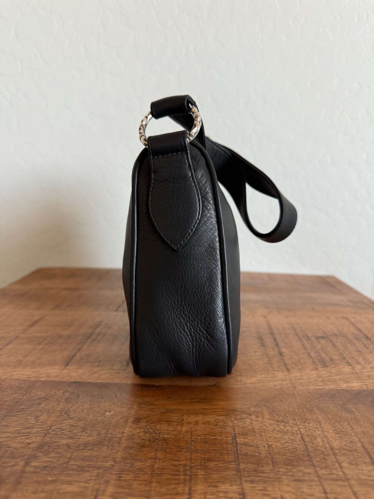 Chrome Hearts Leather Chicken Nugget Dagger Bag Black