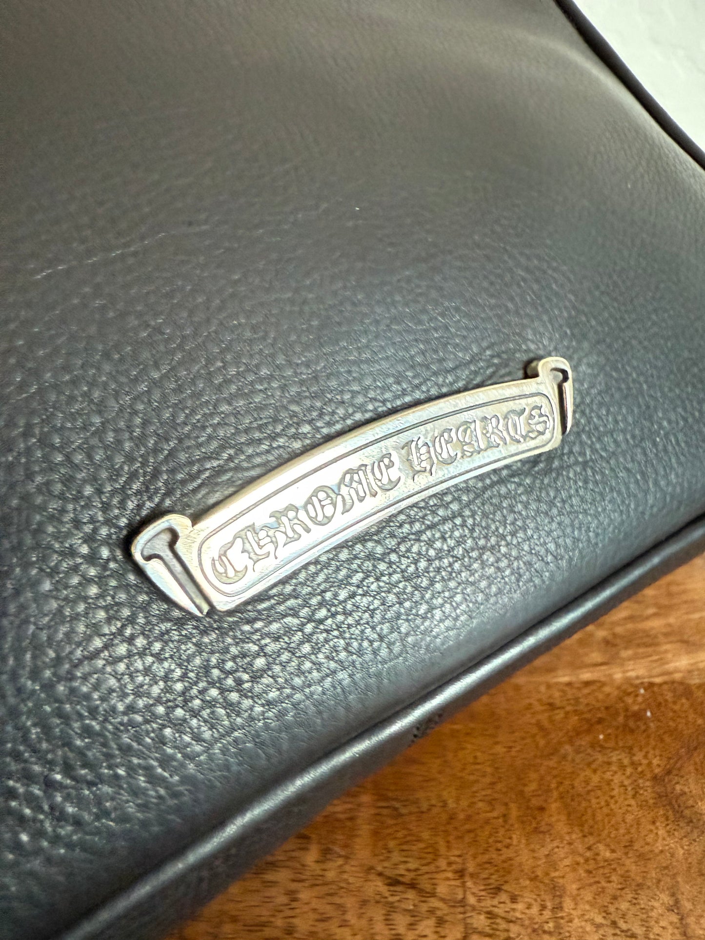Chrome Hearts Leather Chicken Nugget Dagger Bag Black