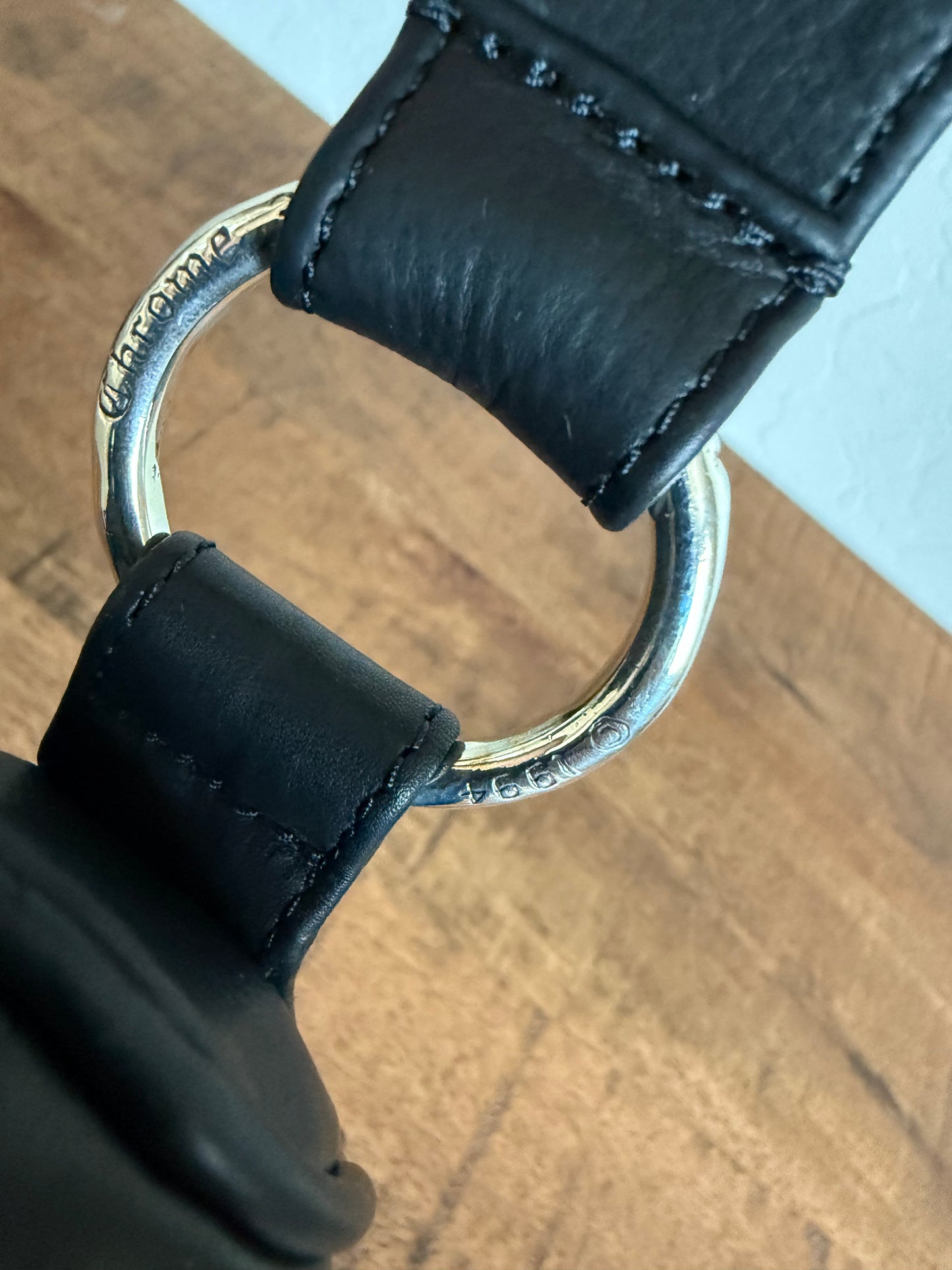 Chrome Hearts Leather Chicken Nugget Dagger Bag Black