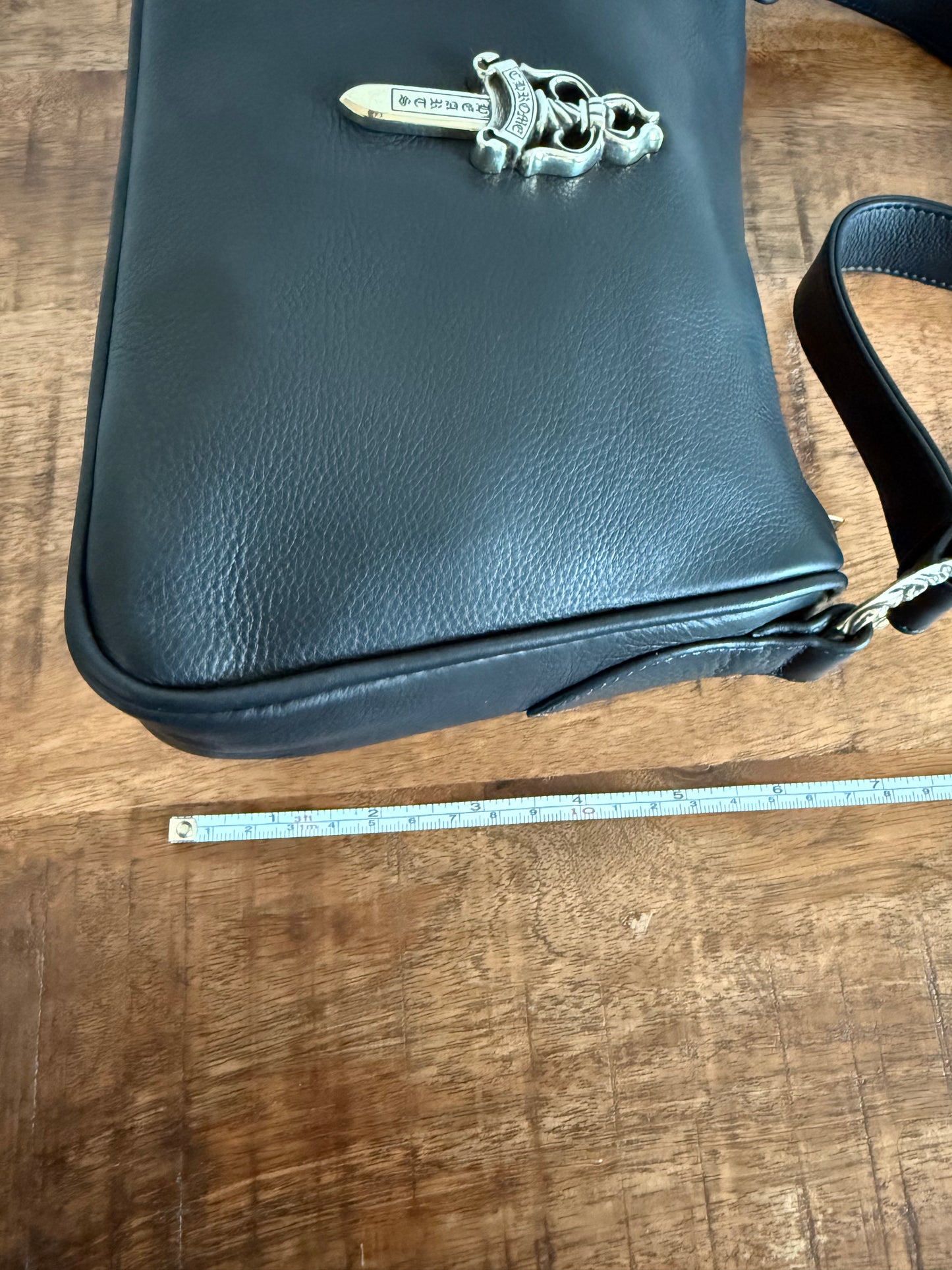 Chrome Hearts Leather Chicken Nugget Dagger Bag Black