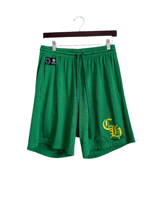 Chrome Hearts Stadium Mesh Jersey Shorts Green