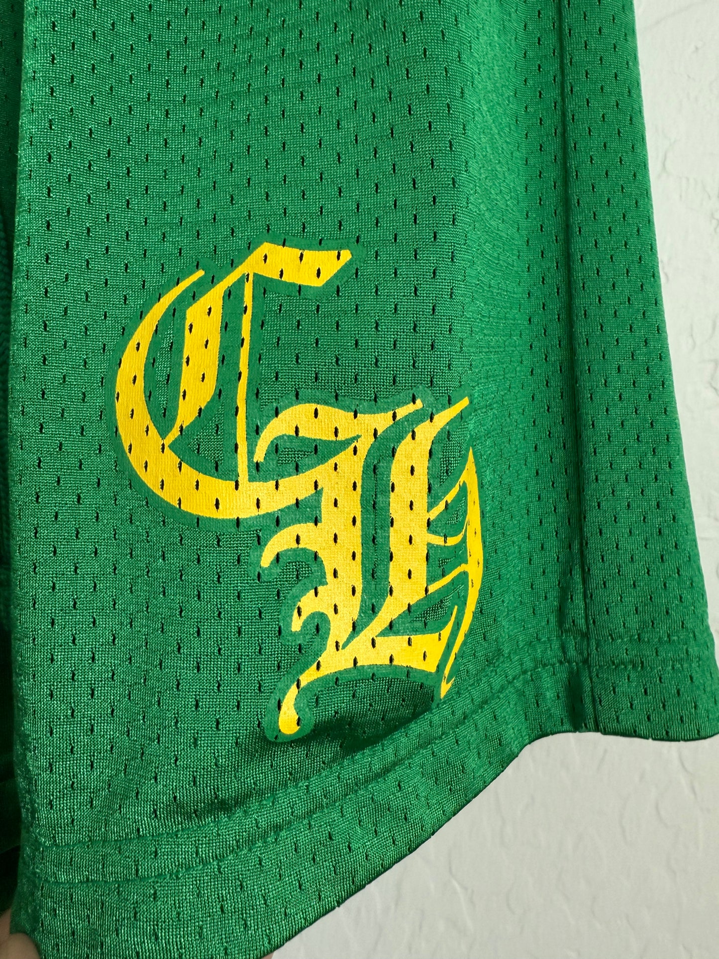 Chrome Hearts Stadium Mesh Jersey Shorts Green