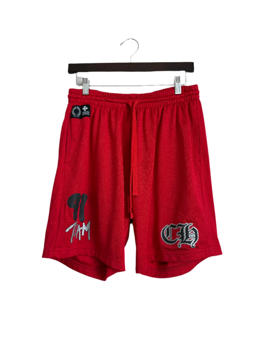 Chrome Hearts Matty Boy Stadium Mesh Jersey Shorts Red