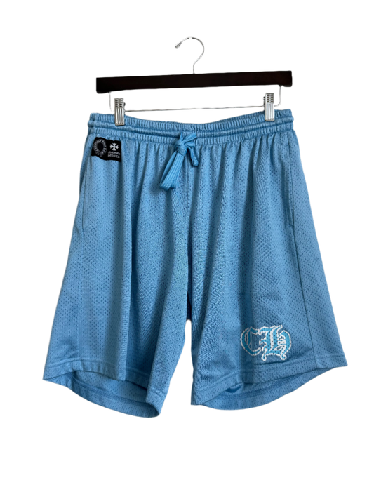 Chrome Hearts Stadium Jersey Mesh Shorts Blue