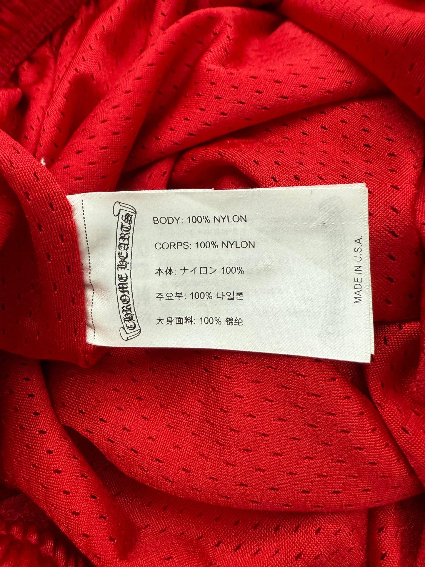 Chrome Hearts Matty Boy Stadium Pants Red