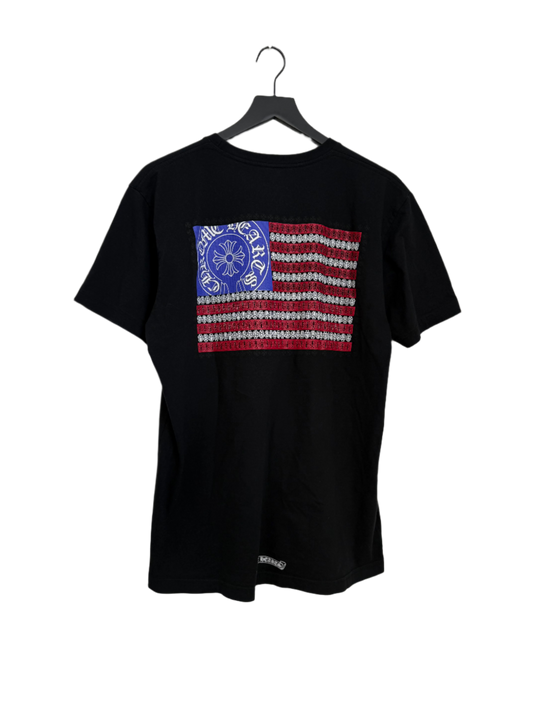 Chrome Hearts USA Flag SS T-Shirt Black