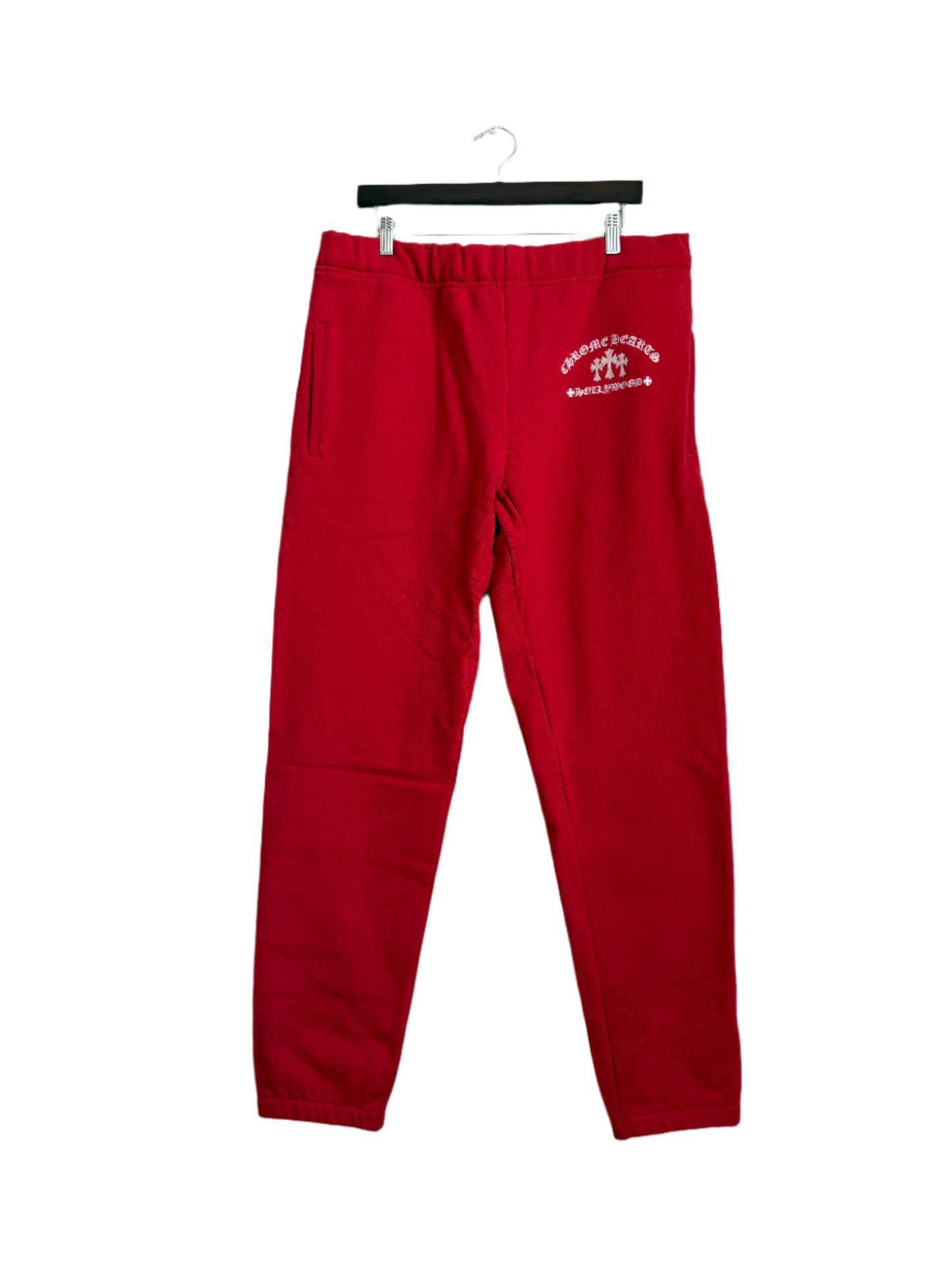 Chrome Hearts Sailin On Triple Cross Embroidery Sweatpants Red