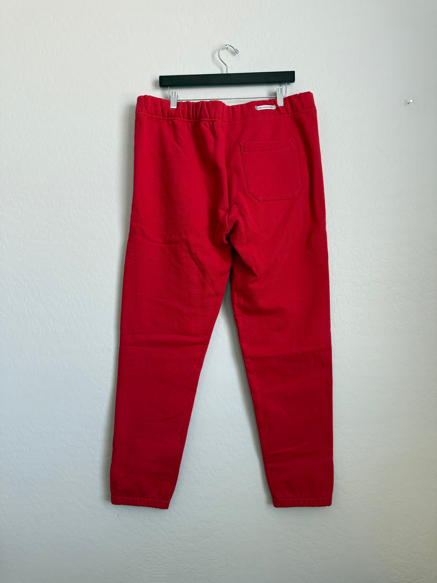 Chrome Hearts Sailin On Triple Cross Embroidery Sweatpants Red