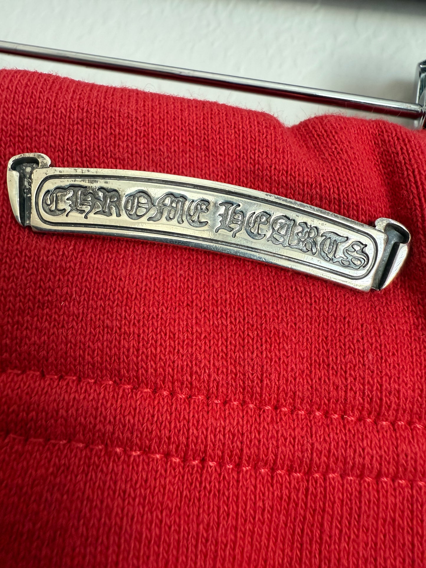 Chrome Hearts Sailin On Triple Cross Embroidery Sweatpants Red