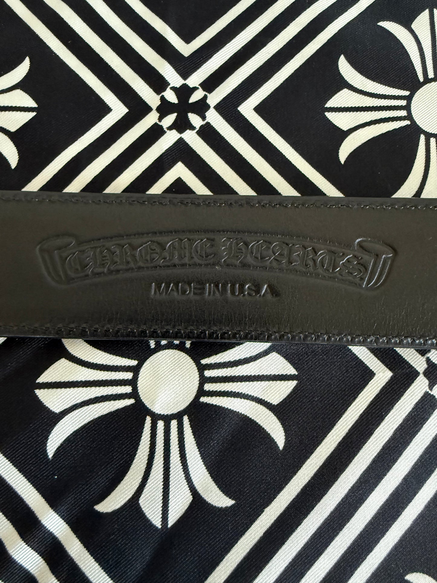 Chrome Hearts Roller Leather Belt