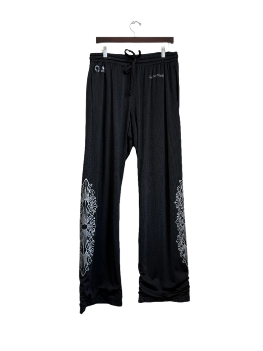 Chrome Hearts Stadium Mesh Sweatpants Black/Silver