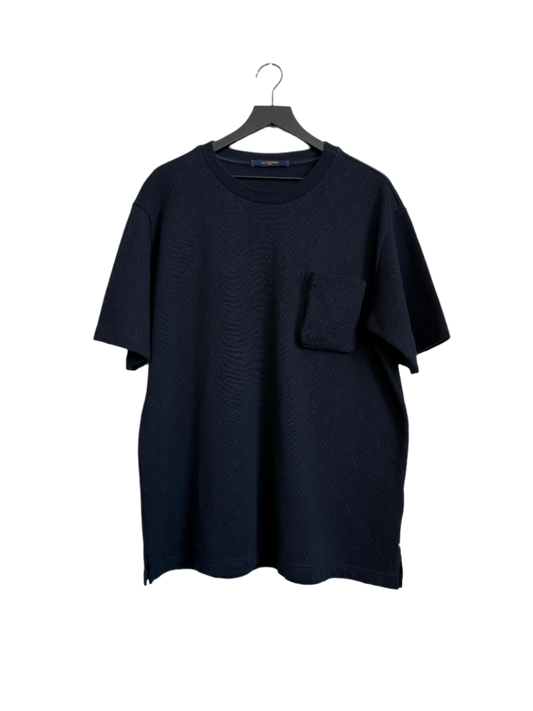 Louis Vuitton 3D Pocket Monogram Knit SS T-Shirt Navy