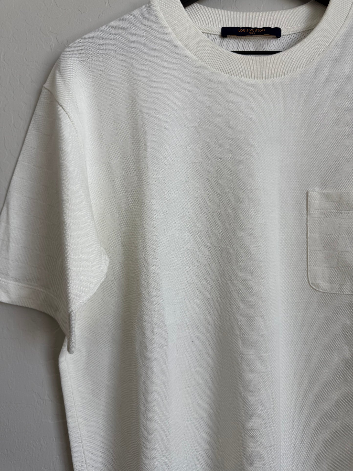 Louis Vuitton Half Damier Knit SS T-Shirt White