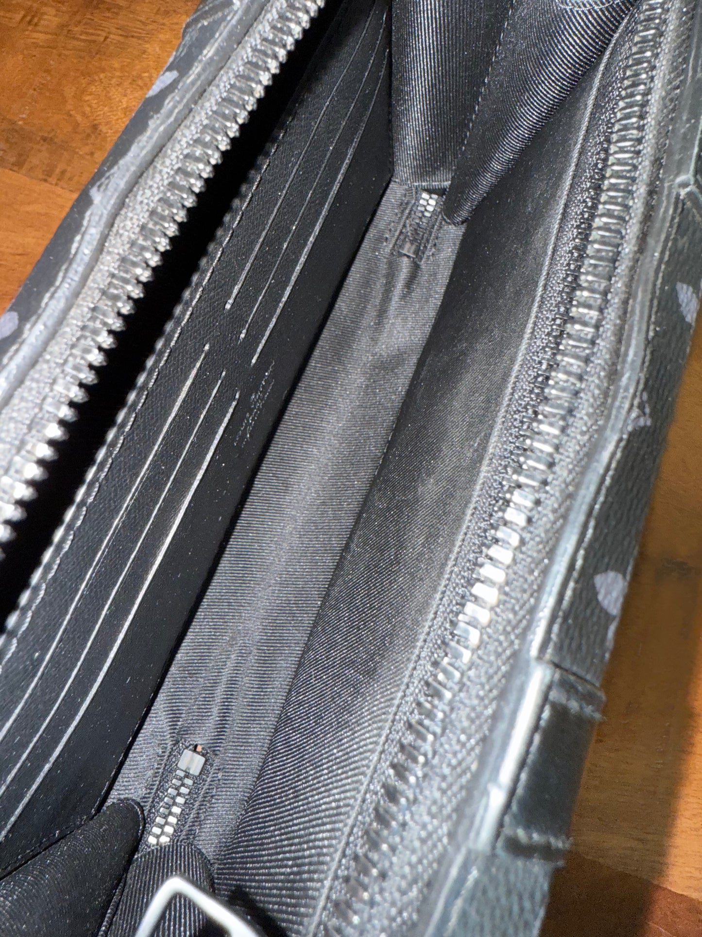 Louis Vuitton Monogram Soft Trunk Wallet Cross Body Bag Black