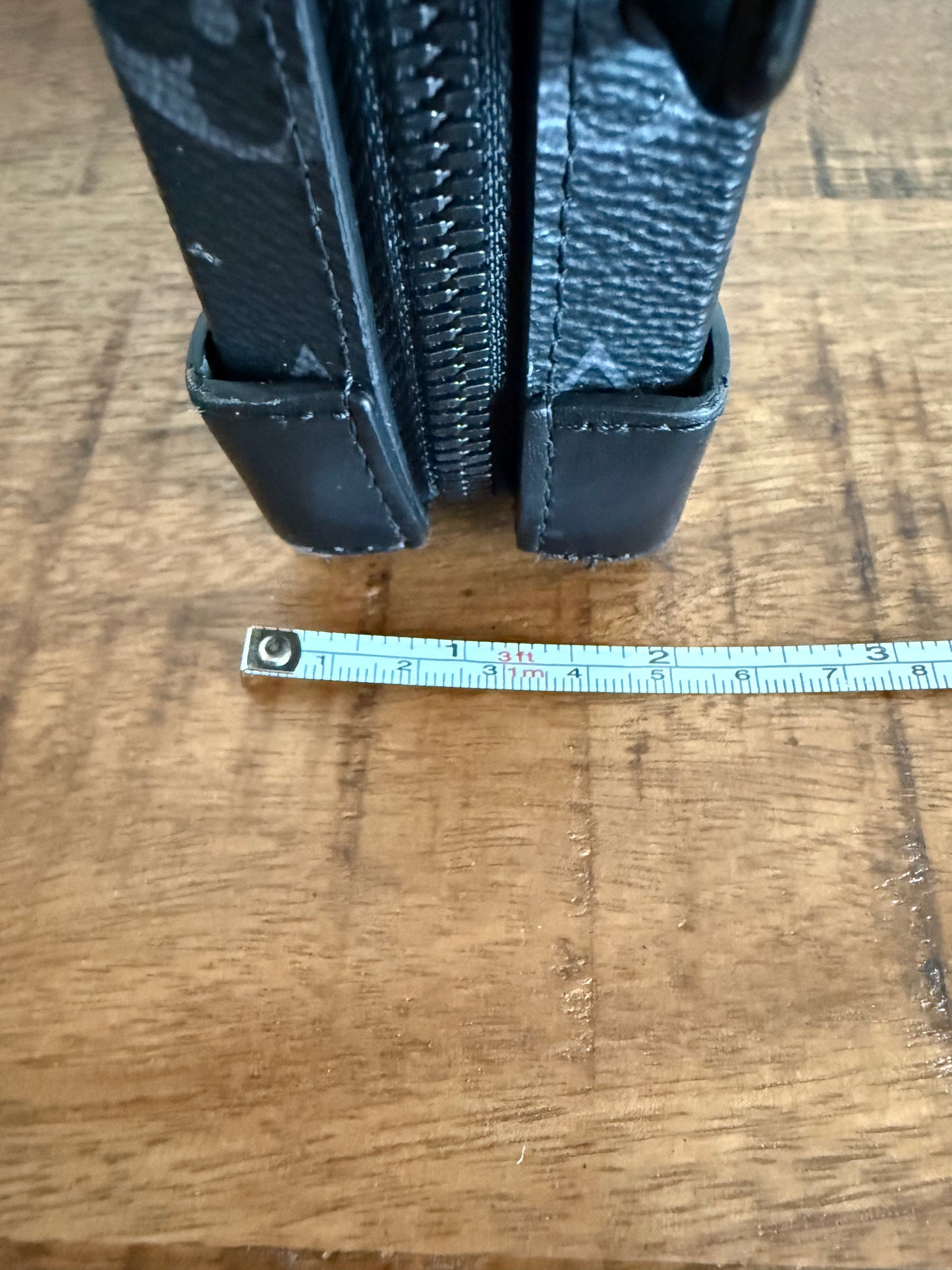 Louis Vuitton Monogram Soft Trunk Wallet Cross Body Bag Black